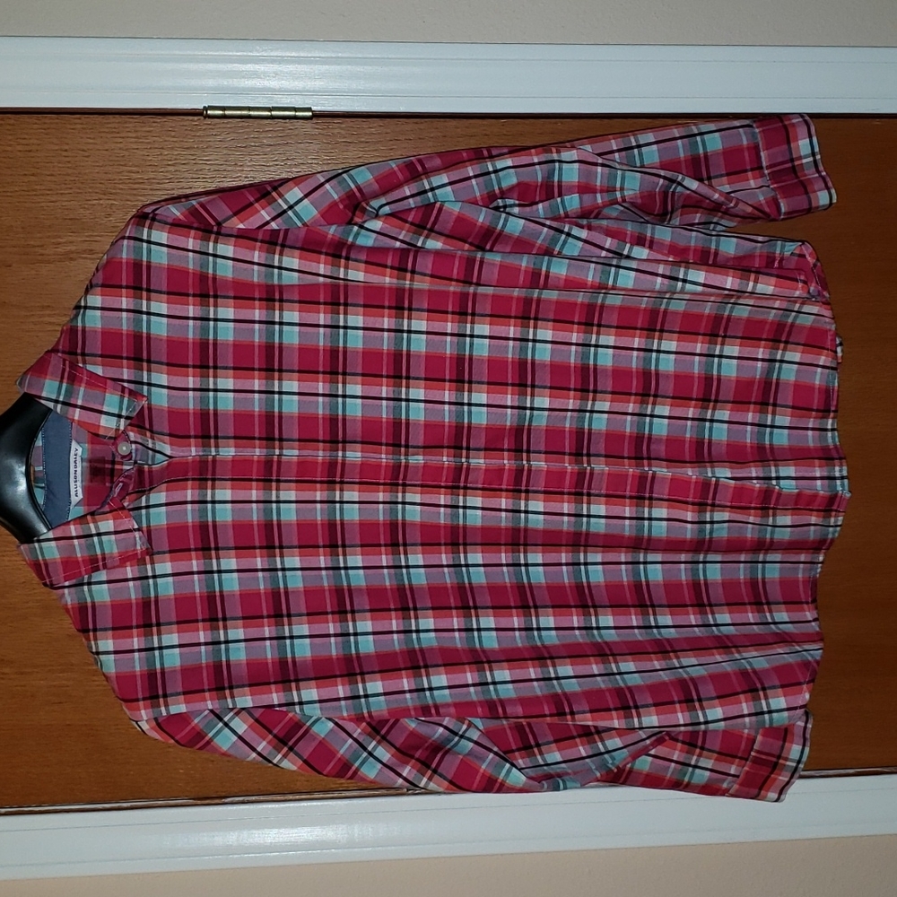 Allison Daley Button Down Top, Size 18, Plaid (B1)